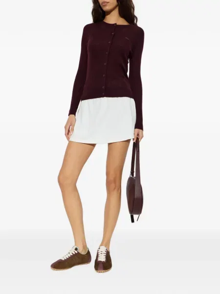 Cardigan Lacoste de lână violet