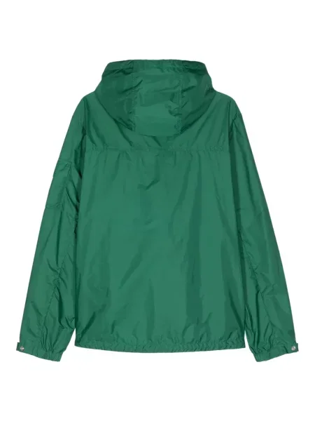 Kurtka Moncler z logo zielona