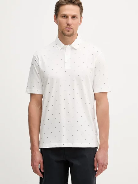 Armani Exchange polo beżowa