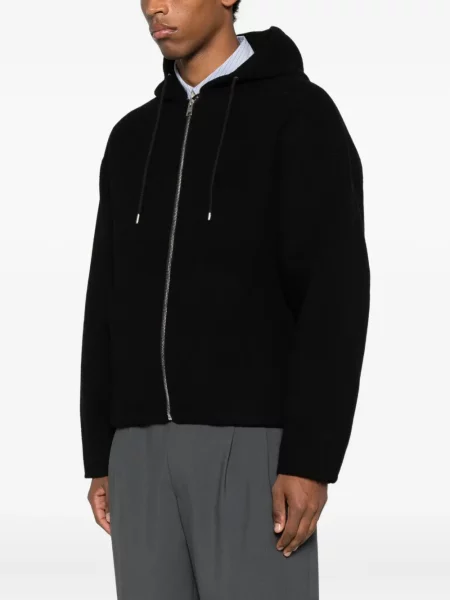 Geacă Sandro cu glugă negru