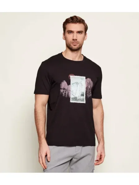 HUGO Tricou Divalis negru