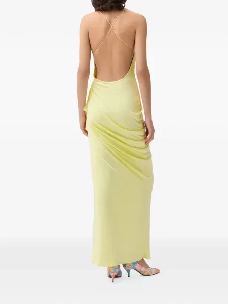 Rochie Versace din jerseu drapată verde