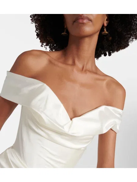 Rochie Vivienne Westwood din satin alb