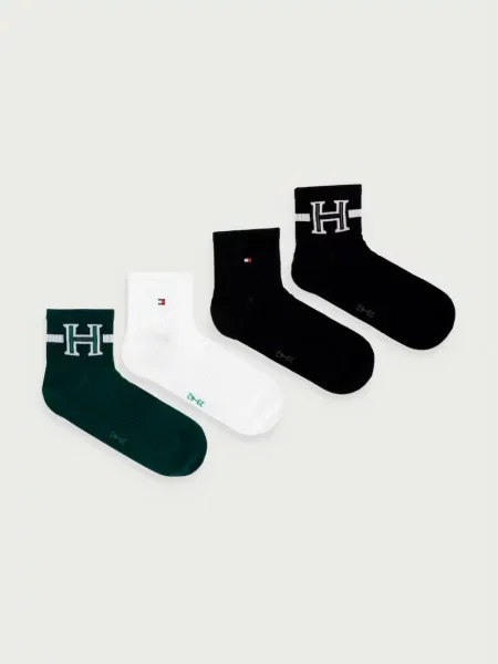 Tommy Hilfiger čarape za muškarce s pamukom zelena
