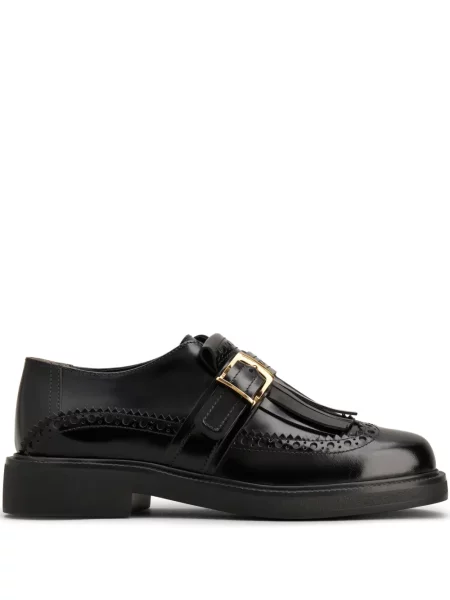 Pantofi loafer Tod's cu franjuri din piele negru