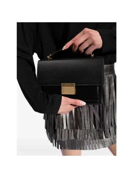 Torebka skórzana Golden Goose skórzana czarna