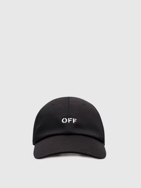 Кепка з вишивкою логотипа Off-white чорна