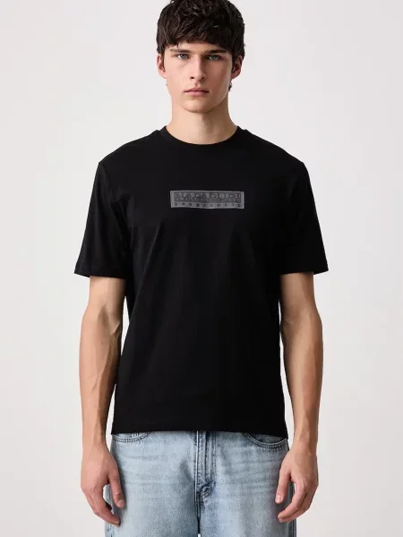 Napapijri tričko Box Logo černé