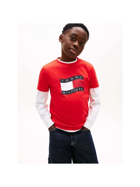 Tričko Tommy Hilfiger červená