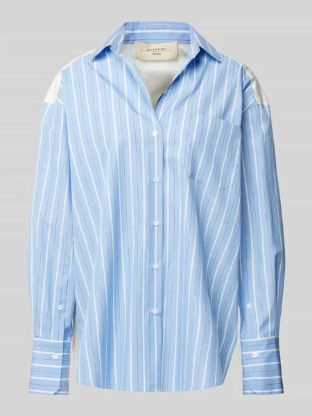 Bluzka koszulowa z listwą guzikową model ‘NADAR’ Weekend Max Mara