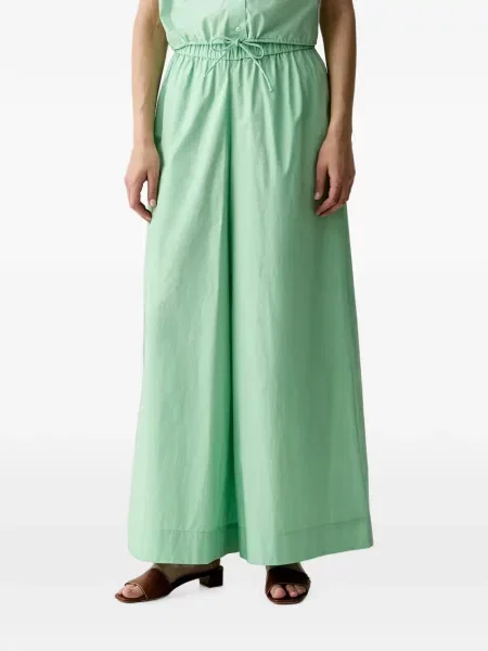 Pantaloni palazzo Benetton verde
