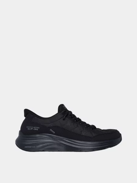 Кожаные кроссовки Skechers черные