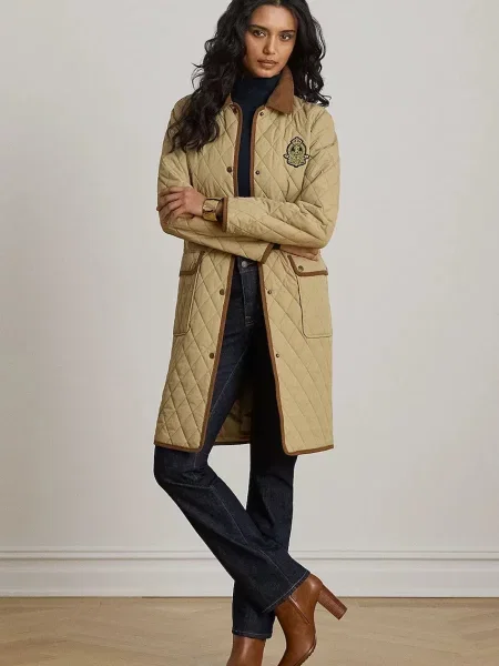 Lauren Ralph Lauren geacă petrecută pentru femei bej