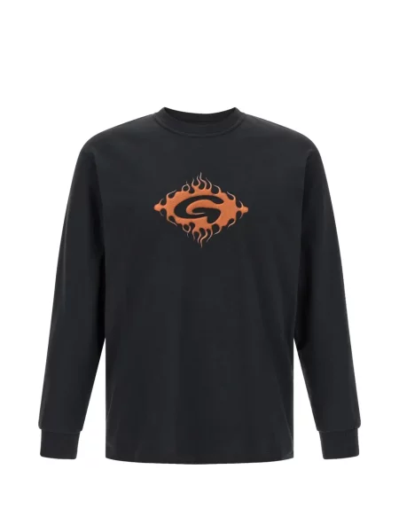 Lung tricou Gramicci cu imagine negru