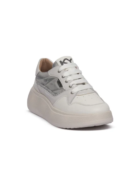 Pantofi Keys alb