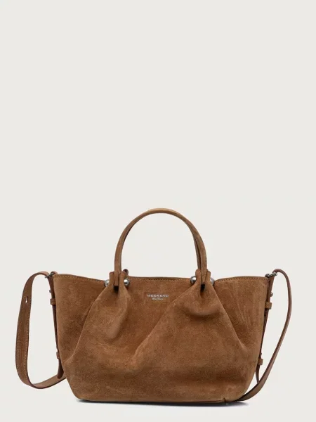 Τσάντα shopper Weekend Max Mara σουέτ καφέ
