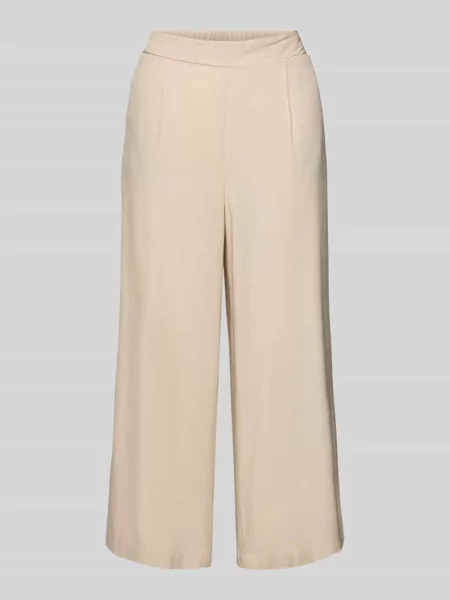 Krój regular fit kuloty z mieszanki i lnu model MYMILO' Vero Moda beżowe