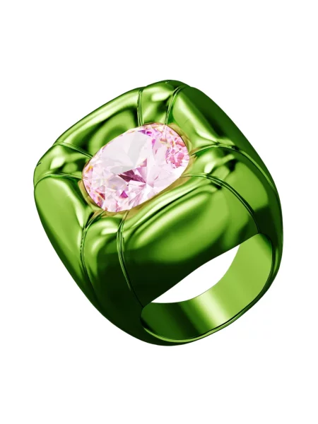 Pierścionek Swarovski zielony