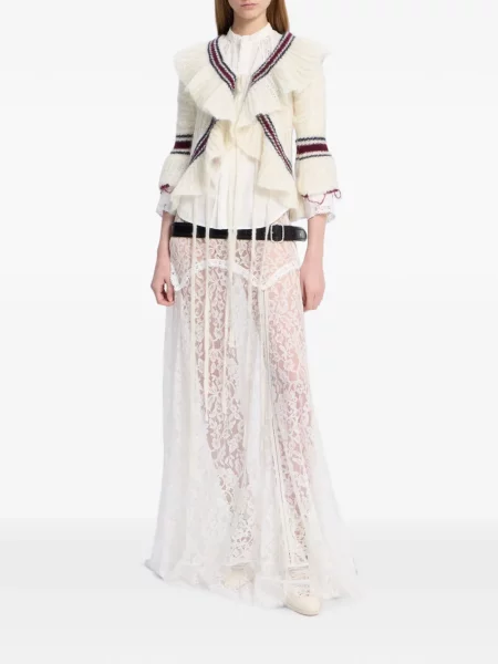 Cămașă Ann Demeulemeester din dantelă alb