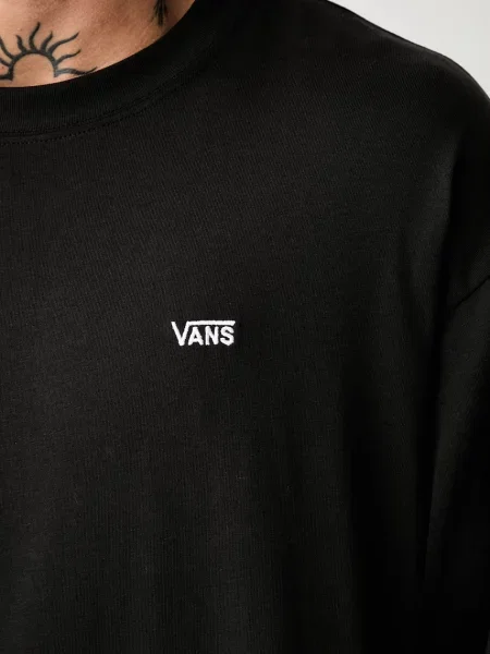 Тениска с дълъг ръкав Vans с дълъг ръкав черно