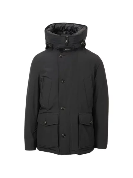 Anorak Woolrich z kapturem czarna