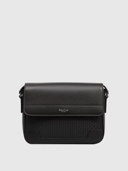 Кожаная сумка Serapian черная