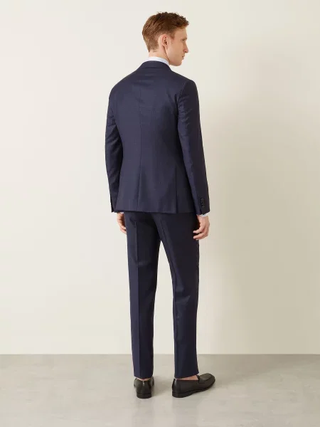 Zegna Garnitur Drop 8 Tailored Fit blau granatowy