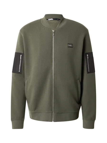 Karl Lagerfeld Mikina olivová černá