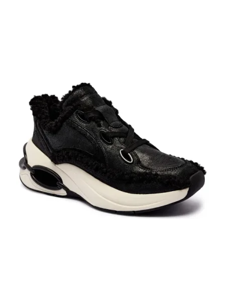 Michael Kors Teniși din piele TONI | shearling negru