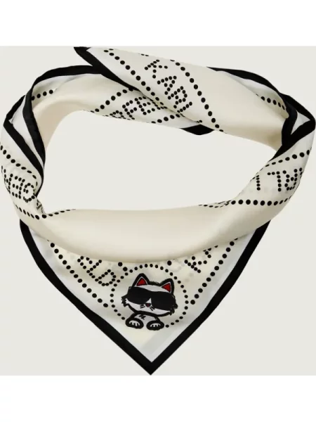 Selyem sál Karl Lagerfeld bézs