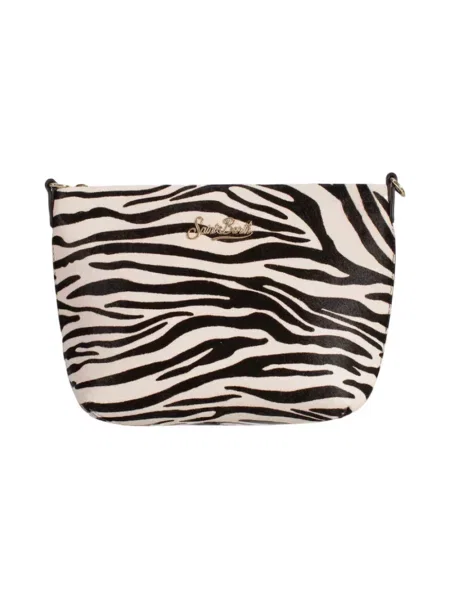 Wielobarwność torebka skórzana Mc2 Saint Barth skórzana biała