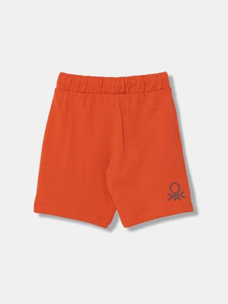 United Colors of Benetton teplákové šortky oranžové
