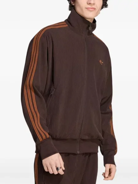 Hanorac Adidas de catifea cord alergare maro