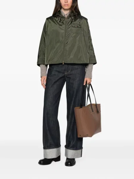 Geacă Moncler cu glugă verde