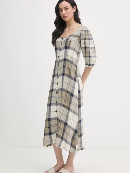 Barbour сукня з додаванням льону Ballina
