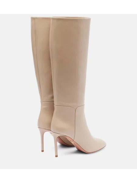 Cizme Aquazzura din piele bej