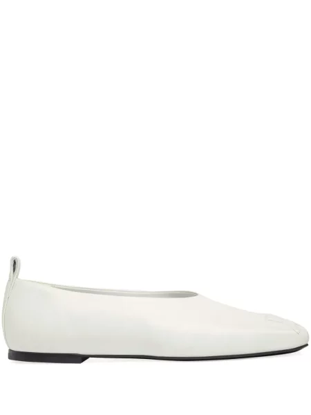 Кожени лоуфъри Courreges бяло