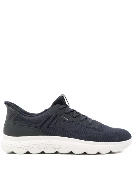 Sneakerși Geox cu șireturi din dantelă albastru