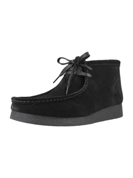 Čizme Clarks WallabeeEvoBt Black Suede crna