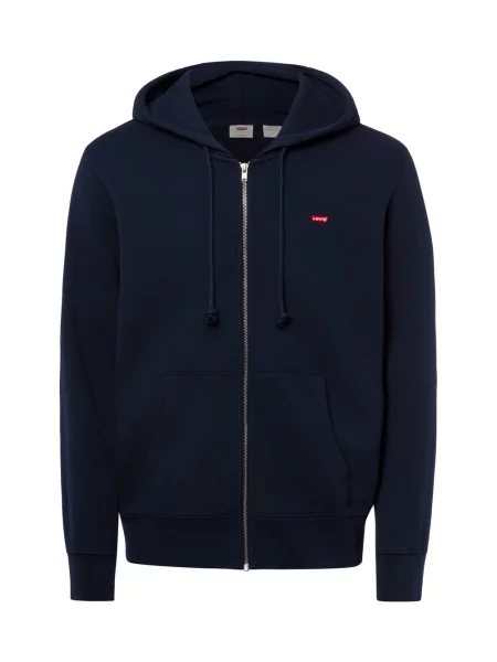 Levi's kurtka z kapturem Mężczyźni jednolity S niebieski