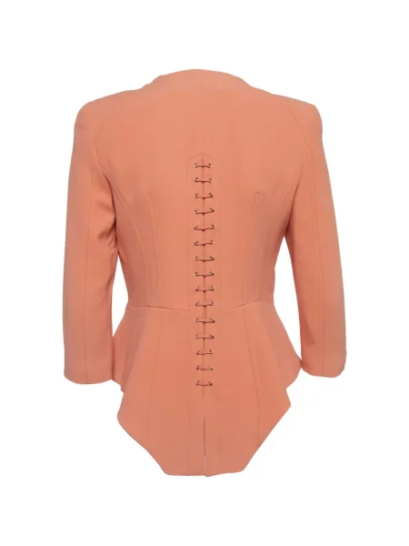 Nėriniuotas striukė Elisabetta Franchi oranžinė