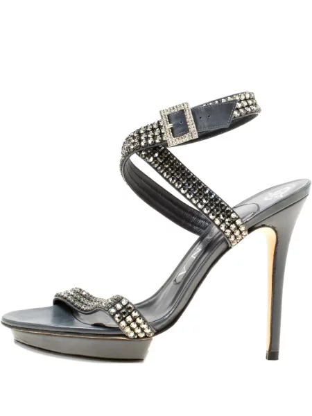 Sandale Gina de cristal negru