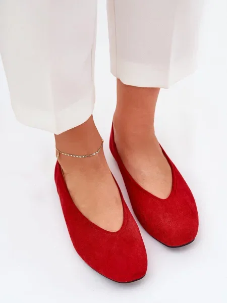 Balerinke Boto iz semiša rdeča