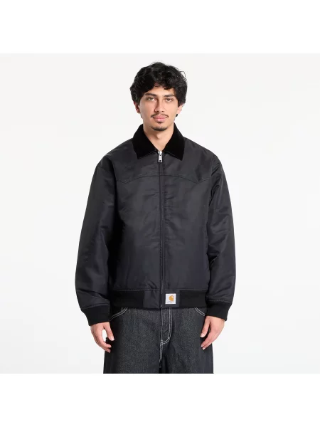 Μπουφάν Carhartt WIP Santa Fe Alumni Jacket UNISEX Black/ Scarlet M μαύρο