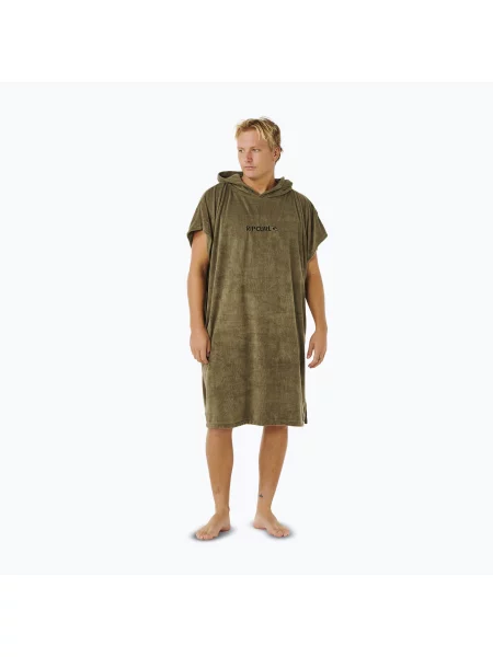 Poncho pentru bărbați Rip Curl Brand Hooded olive