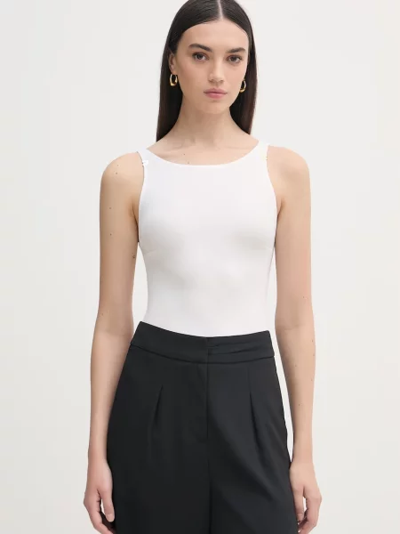 Elisabetta Franchi body de damă cu vâscoză bej