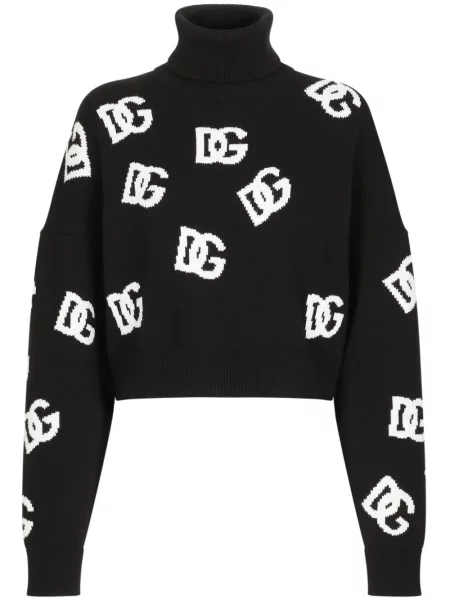 Pulover Dolce & Gabbana de lână negru