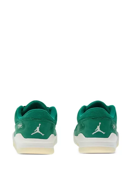 Sneakerși Jordan din piele de căprioară verde