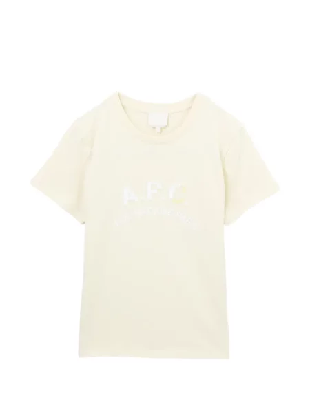 Tricou A.p.c. cu broderie galben