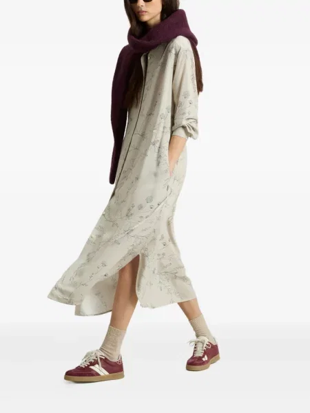 Rochie tip cămașă Woolrich cu model floral cu imagine de costum